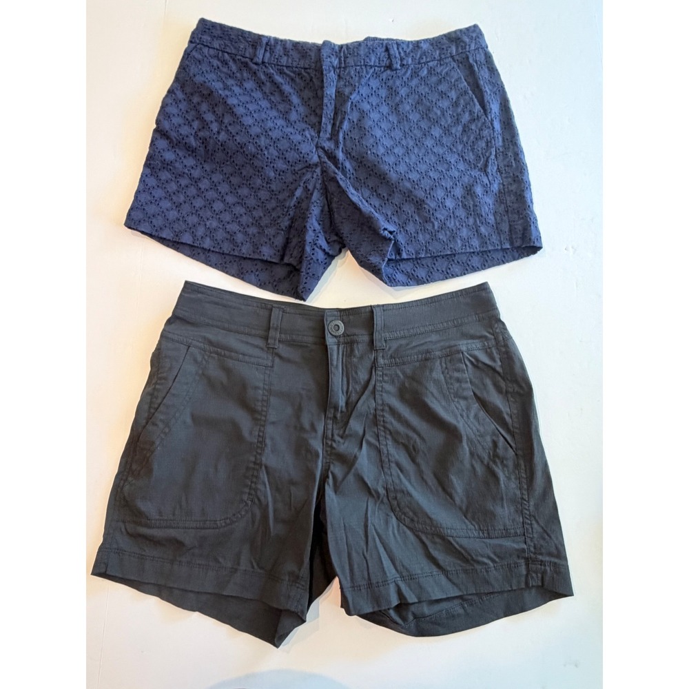 Banana Republic Eyelet & Parma Hiking Shorts Bundle Navy Grey Women 6